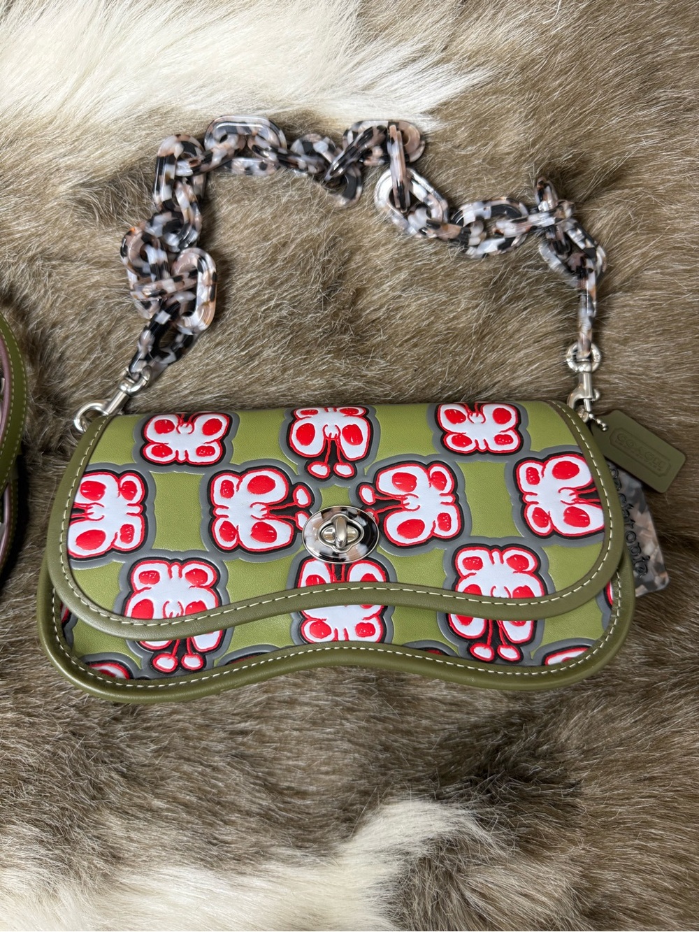 Coachtopia Butterfly Wavy Dinky Bag